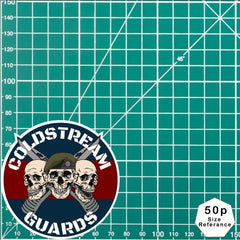 Coldstream Guards Waterproof Vinyl Stickers Three Skull Design redplume