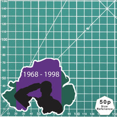Commemorative Northern Ireland Waterproof Vinyl Sticker redplume