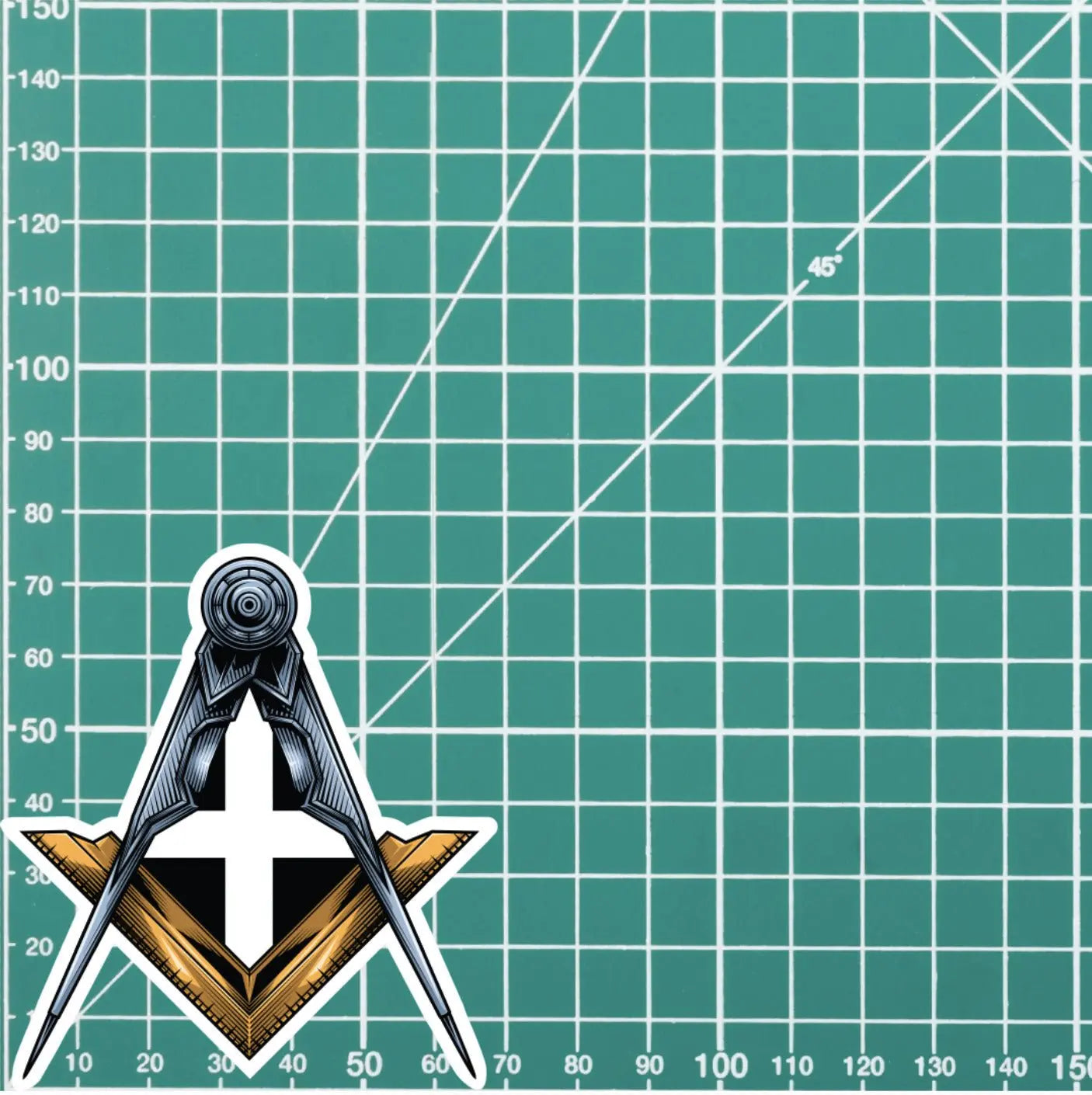 Cornwall Masonic Sticker Square & Compass Union Vinyl Decal redplume