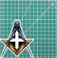 Cornwall Masonic Sticker Square & Compass Union Vinyl Decal redplume