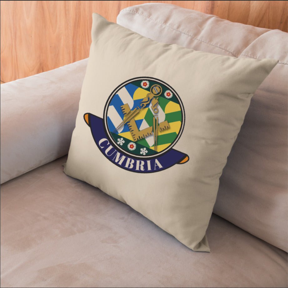 Cumbria Freemasons Cushion Cover - Perfect Christmas Gift redplume