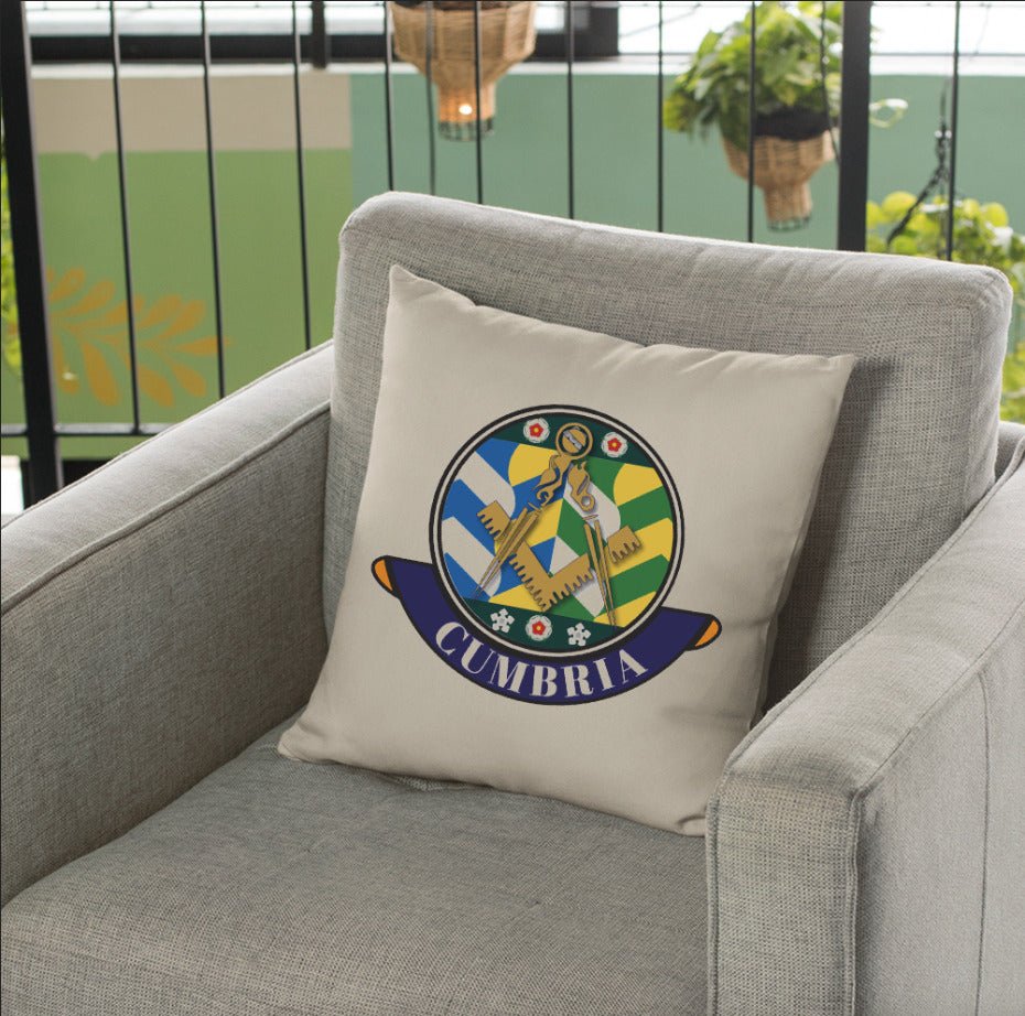 Cumbria Freemasons Cushion Cover - Perfect Christmas Gift redplume