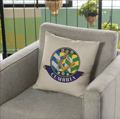 Cumbria Freemasons Cushion Cover - Perfect Christmas Gift redplume