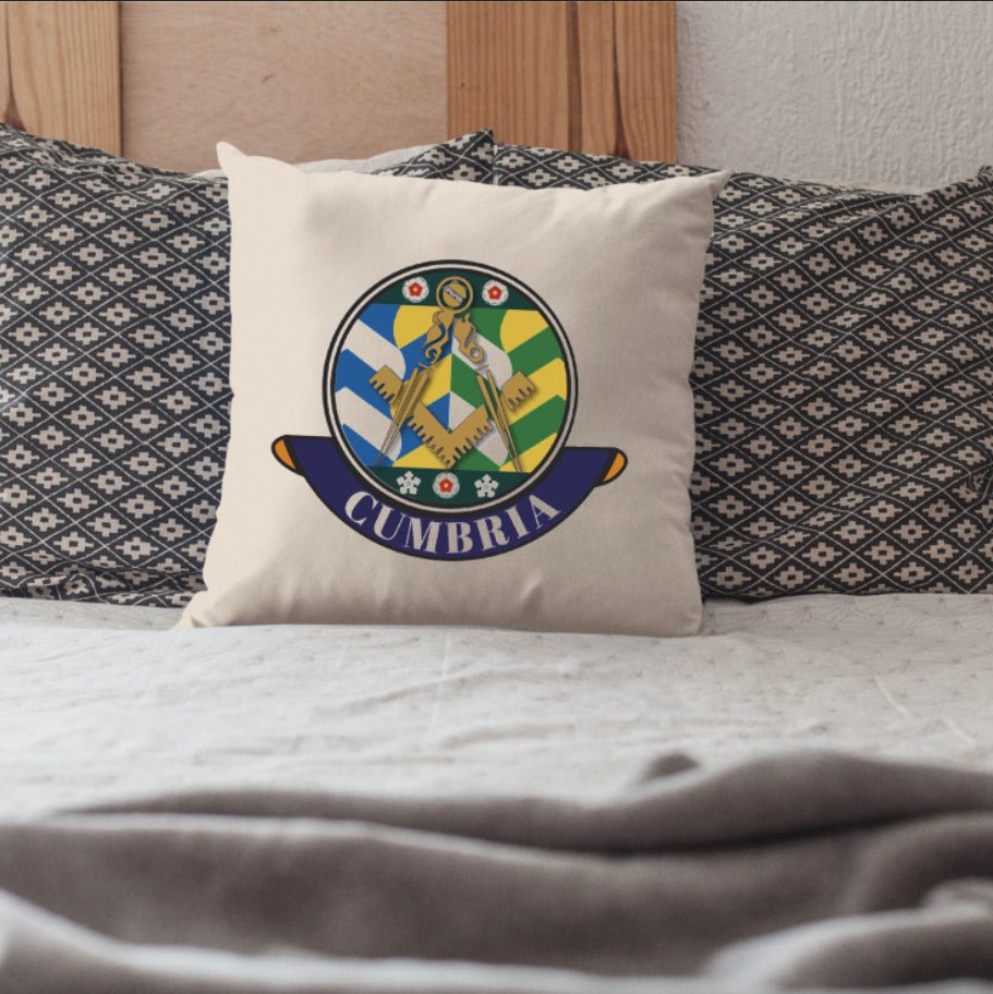 Cumbria Freemasons Cushion Cover - Perfect Christmas Gift redplume