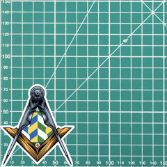 Cumbria Masonic Stickers Square & Compass Union Vinyl Decals redplume