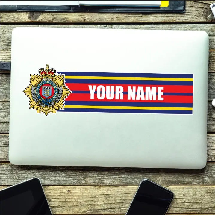 Custom Royal Logistics Corps RLC Waterproof Vinyl Name Stickers - Personalised redplume