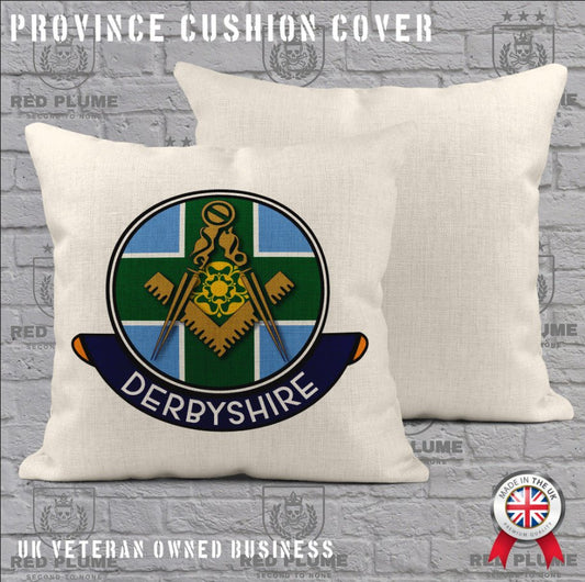 Derbyshire Freemasons Cushion Cover redplume