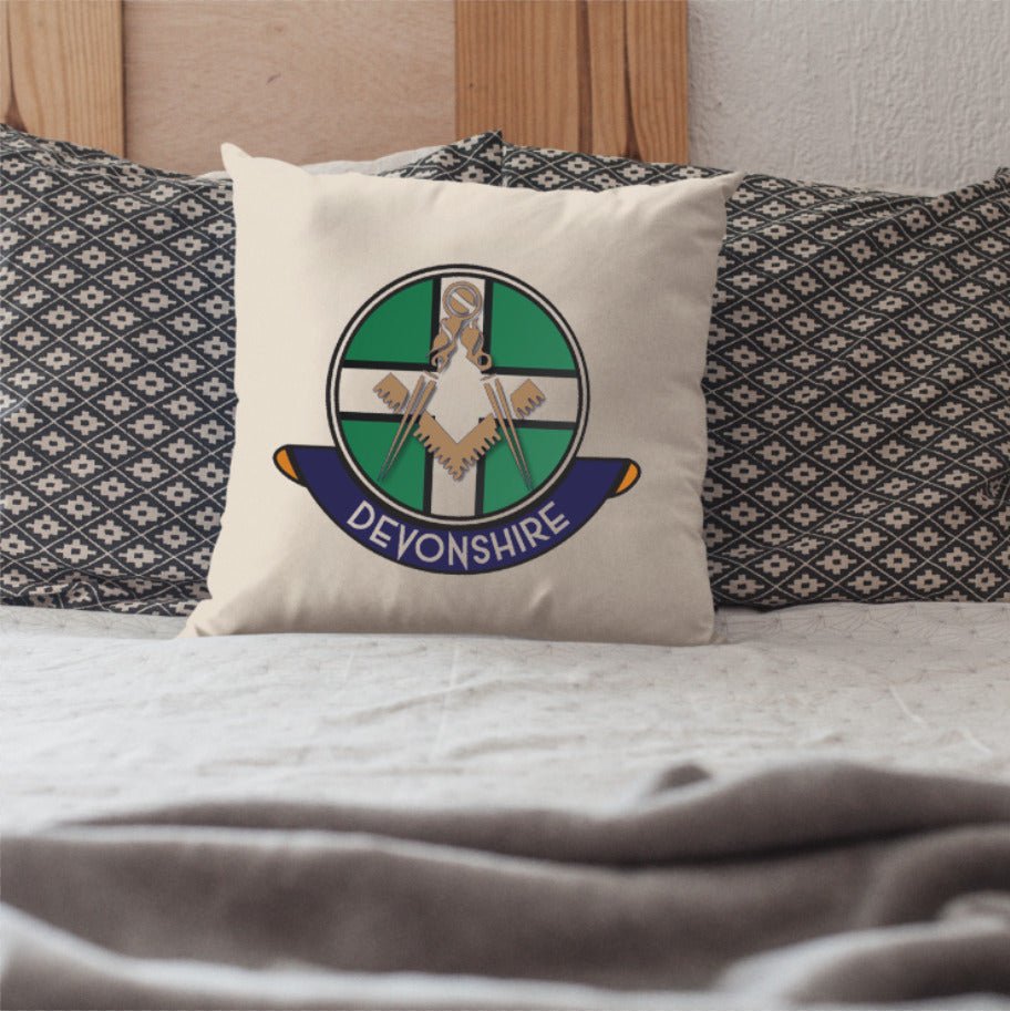 Devonshire Freemasons Cushion Cover - Perfect Christmas Gift redplume