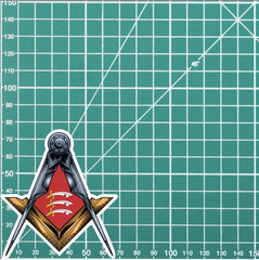 Essex Masonic Sticker Square & Compass Union Vinyl Decal redplume