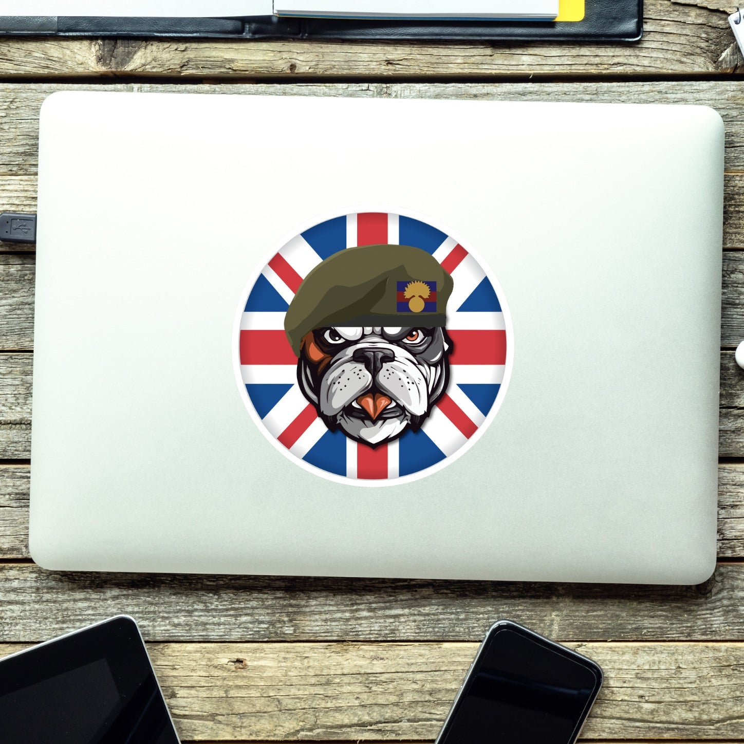 Grenadier Guards British Bulldog Decal - 10cm Vinyl Sticker redplume