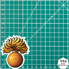 Grenadier Guards Cap Badge Waterproof Vinyl Stickers - Official MoD Reseller redplume