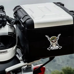 Grenadier Guards Crossed GPMG High-Quality Vinyl Sticker - 100mm redplume