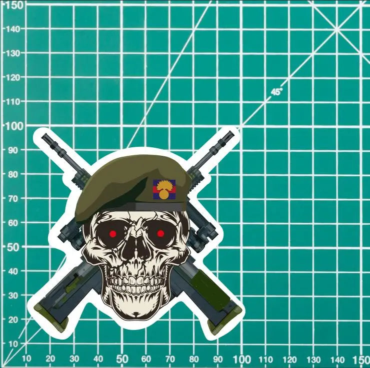 Grenadier Guards High-Quality Vinyl Sticker - 100mm redplume