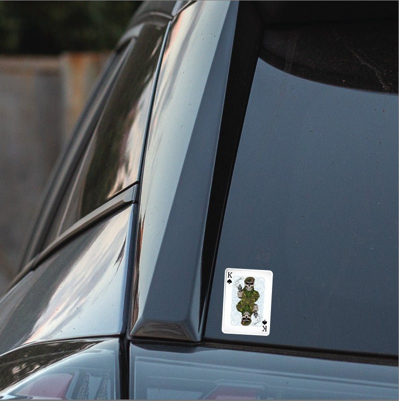 Grenadier Guards King of Spades Waterproof Vinyl Sticker/Decal 10cm redplume
