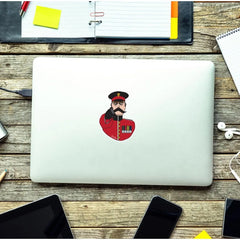 Grenadier Guards, Lord Kitchener Waterproof Vinyl Stickers, 10cm High redplume