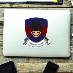 Grenadier Guards Shield Vinyl Sticker - 10cm - UV Laminated redplume