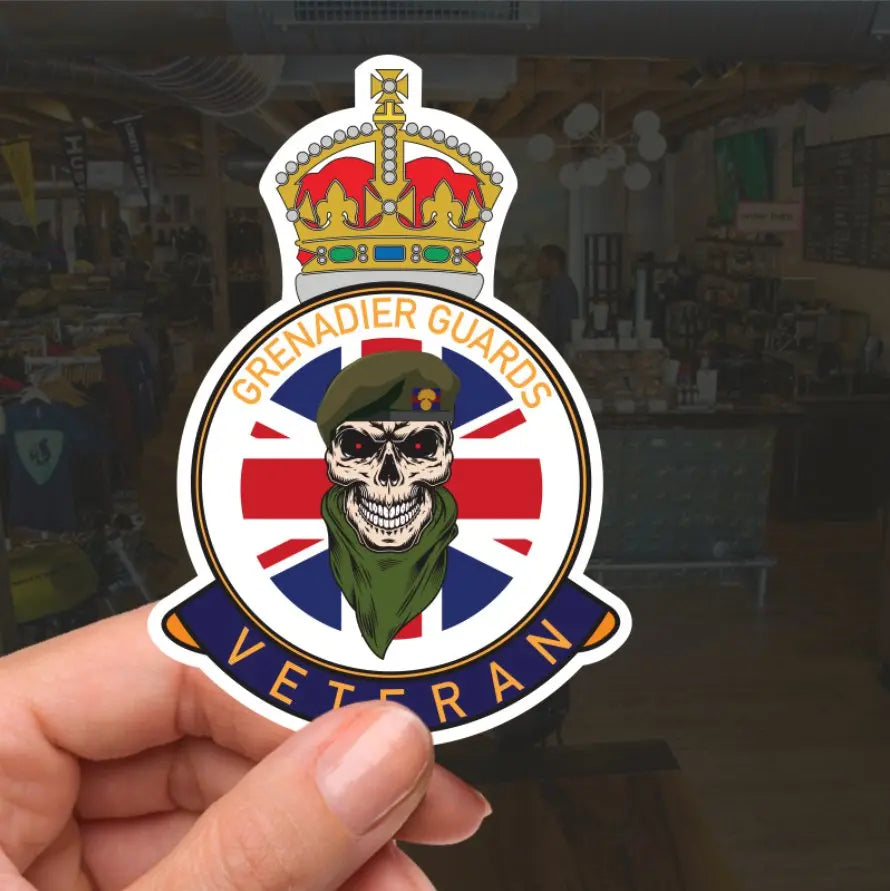 Grenadier Guards Veteran UV Laminated Lord Kitchener & Beret Decal redplume