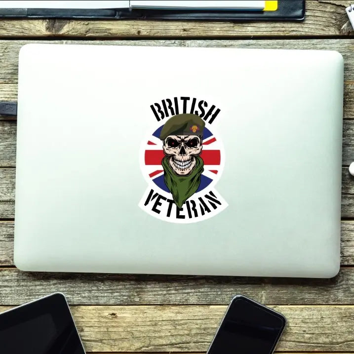 Grenadier Guards Veteran Waterproof Vinyl Decal/Sticker Skull and Union Jack redplume