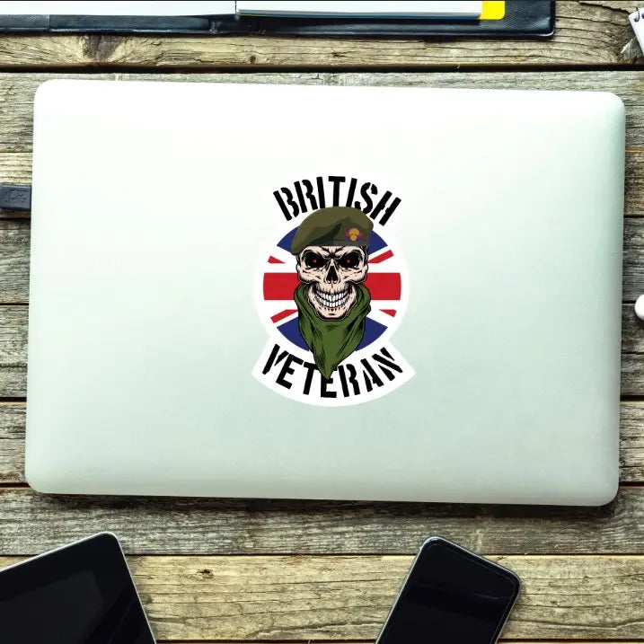 Grenadier Guards Veteran Waterproof Vinyl Decal/Sticker Skull and Union Jack redplume