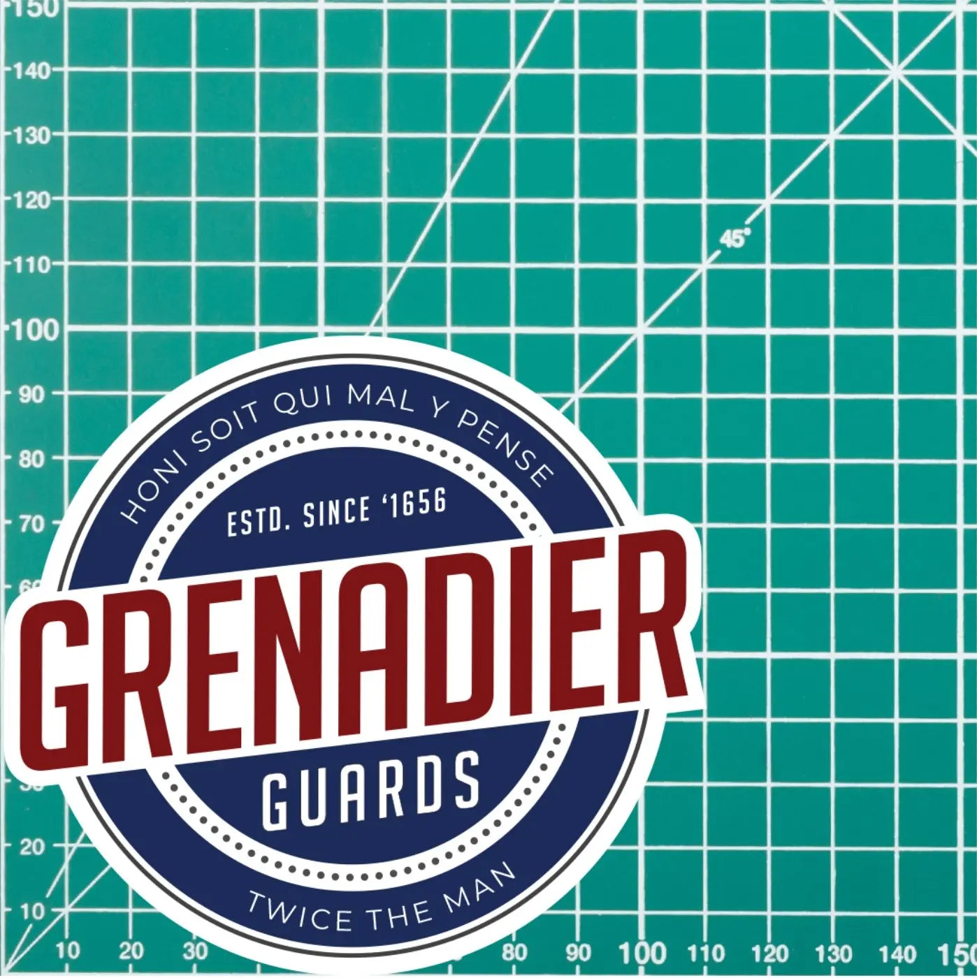 Grenadier Guards Waterproof Vinyl Sticker - Retro redplume