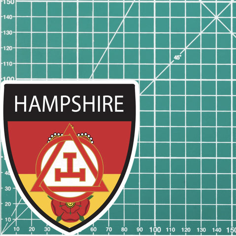 Hampshire Masonic Holy Royal Arch Shield Sticker redplume