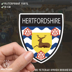 Hertfordshire Masonic Holy Royal Arch Shield Sticker redplume
