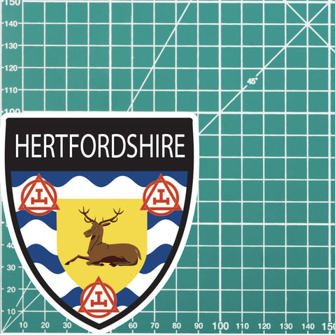 Hertfordshire Masonic Holy Royal Arch Shield Sticker redplume