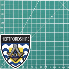 Hertfordshire Masonic Shield Sticker redplume