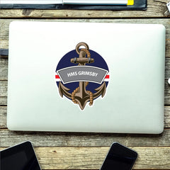 HMS Grimsby Royal Navy Waterproof Vinyl Sticker redplume