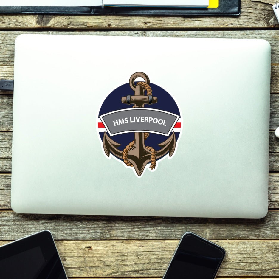 HMS Liverpool Royal Navy Waterproof Vinyl Sticker redplume
