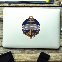 HMS Liverpool Royal Navy Waterproof Vinyl Sticker redplume