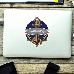 HMS Pembroke Royal Navy Waterproof Vinyl Sticker redplume