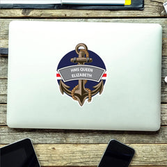 HMS Queen Elizabeth Royal Navy Waterproof Vinyl Sticker redplume
