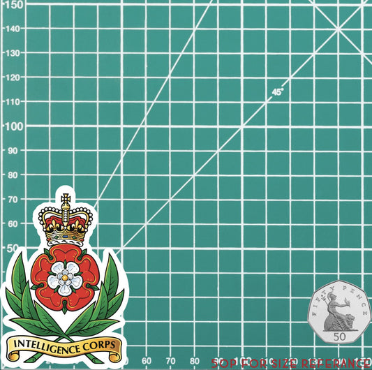 Intelligence Corps Waterproof Vinyl Stickers - Official MoD Reseller redplume