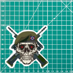 Irish Guards High-Quality Vinyl Sticker - 100mm redplume