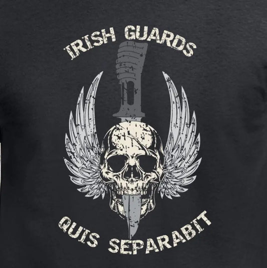 Irish Guards Skulled Dagger T-Shirt redplume