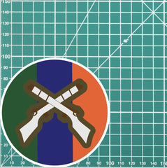 King's Own Border Regiment KORBR Skill At Arms Qualification Sticker redplume