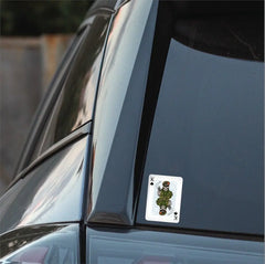 King's Own Royal Border Regiment King of Spades Waterproof Vinyl Sticker 10cm redplume