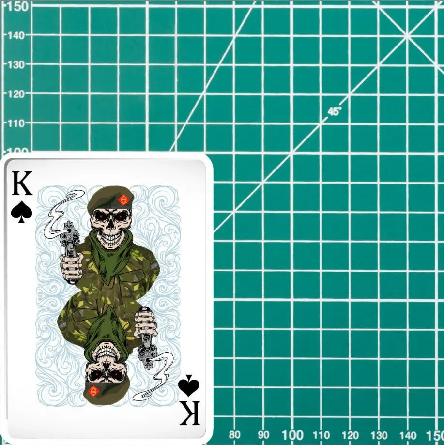King's Own Royal Border Regiment King of Spades Waterproof Vinyl Sticker 10cm redplume