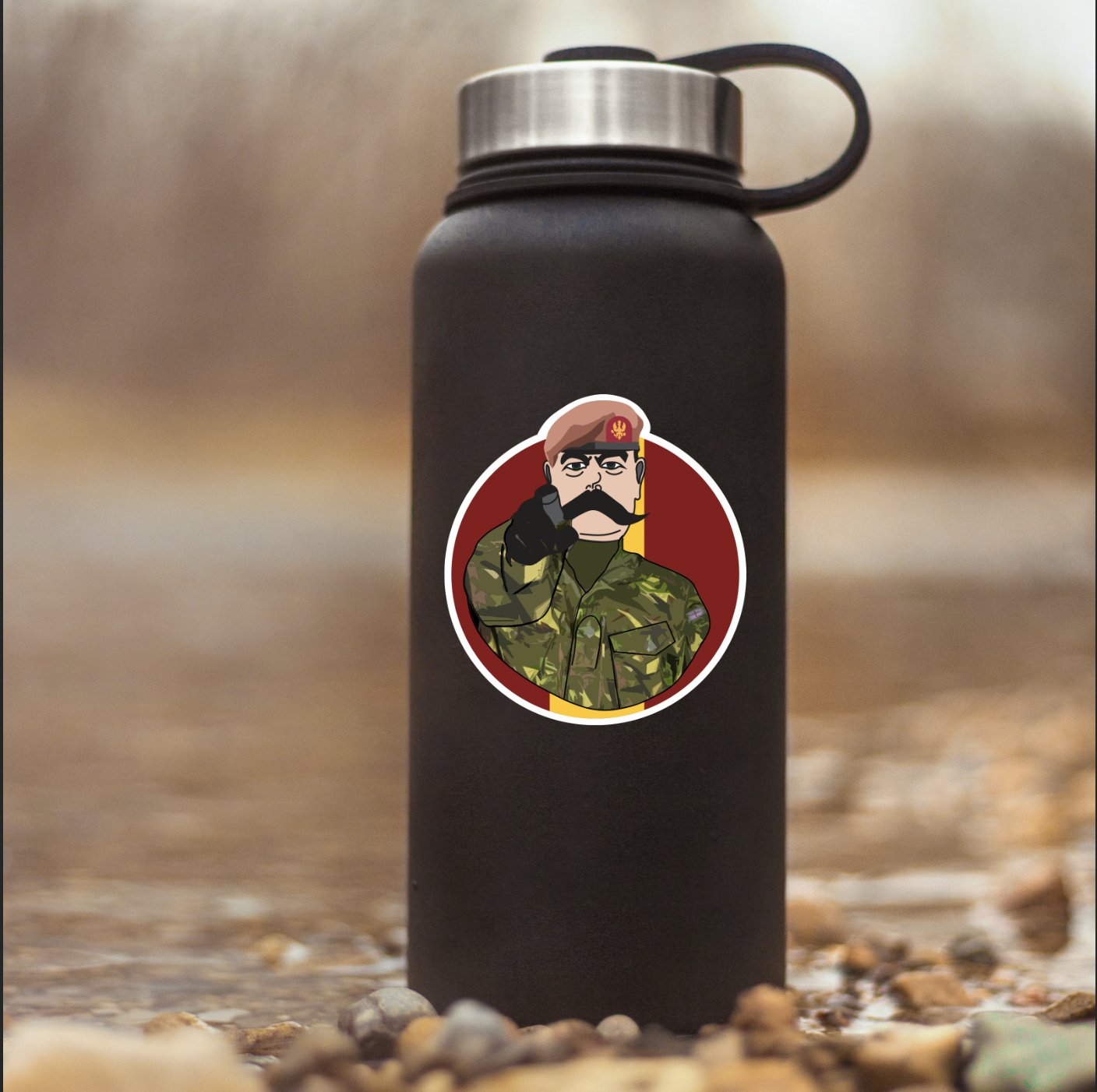 King's Royal Hussars KRH Waterproof Sticker, TRF Design redplume