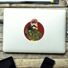King's Royal Hussars KRH Waterproof Sticker, TRF Design redplume