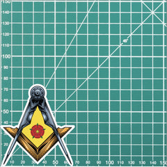Lancashire Masonic Stickers Square & Compass Union Vinyl Decals redplume