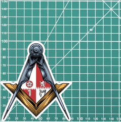 Leicestershire Masonic Stickers Square & Compass Union Vinyl Decals redplume