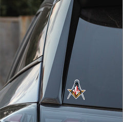 Leicestershire Masonic Stickers Square & Compass Union Vinyl Decals redplume
