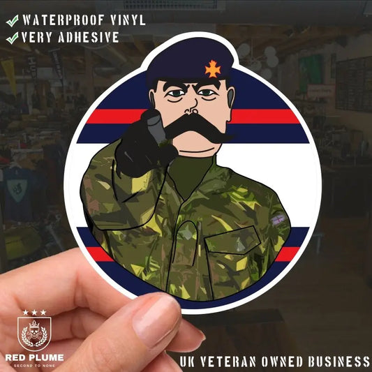 Light Dragoon Guards Waterproof Sticker, TRF Design redplume