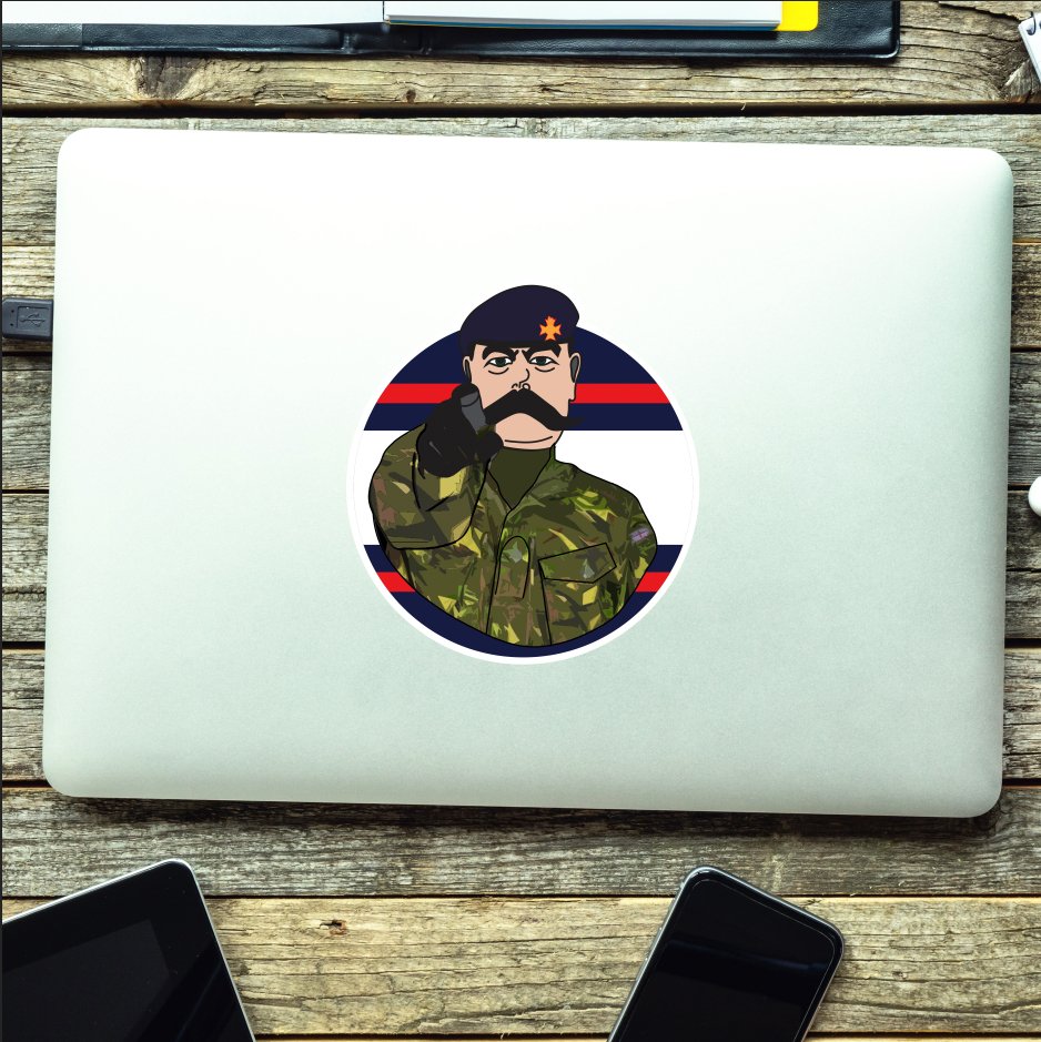 Light Dragoons Waterproof Sticker, TRF Design redplume