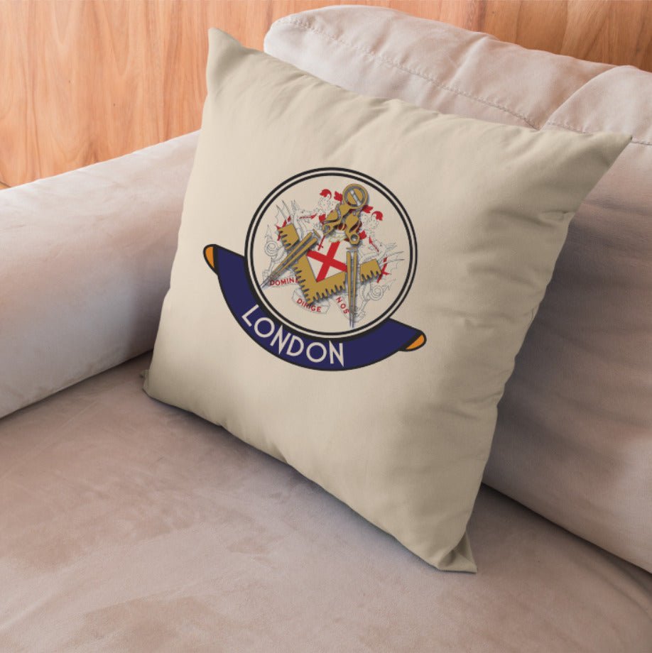 London Freemasons Cushion Cover - Perfect Christmas Gift redplume