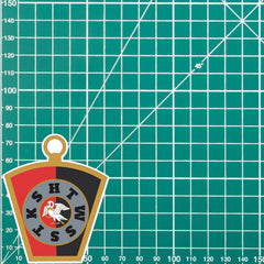 Masonic Mark Masonry Stickers - Buckinghamshire Colours - Multiple Sizes redplume