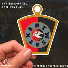 Masonic Mark Masonry Stickers - Buckinghamshire Colours - Multiple Sizes redplume