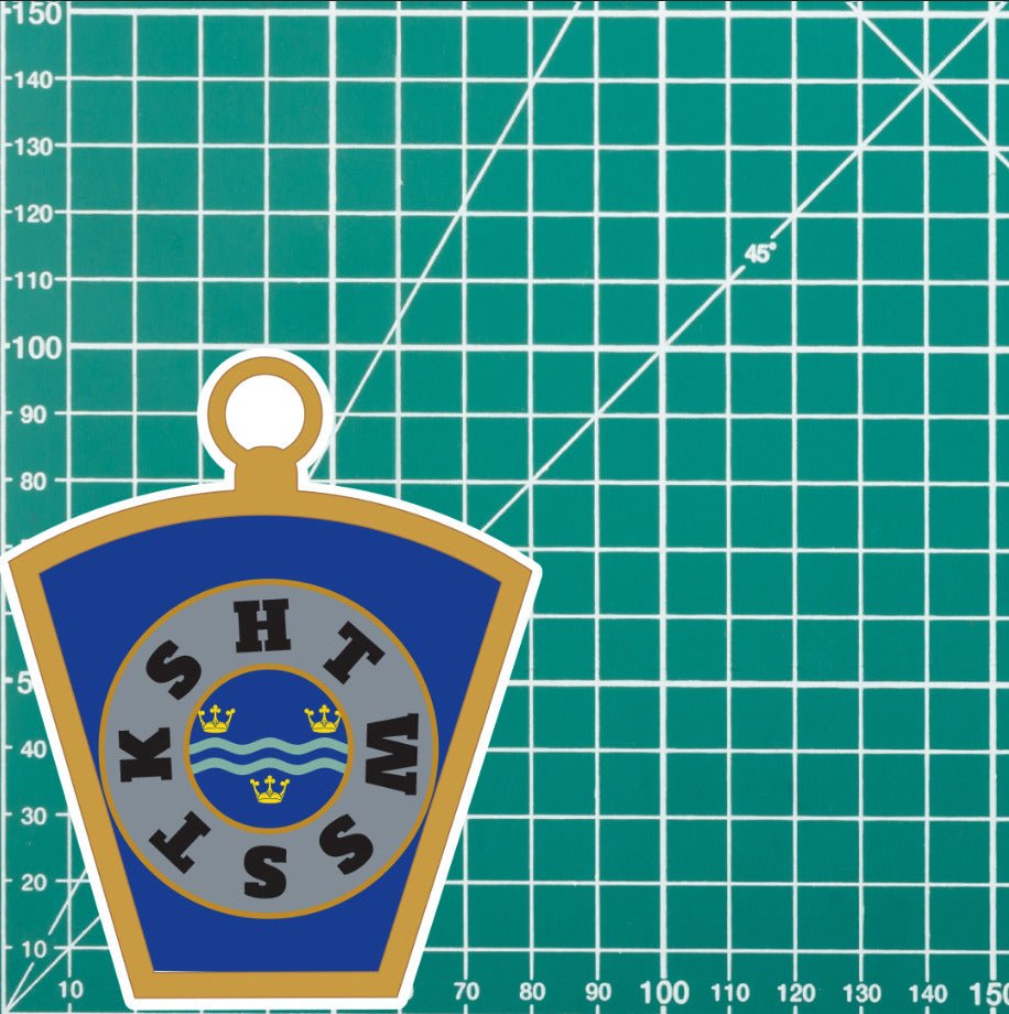 Masonic Mark Masonry Stickers - Cambridgeshire Colours - Multiple Sizes redplume